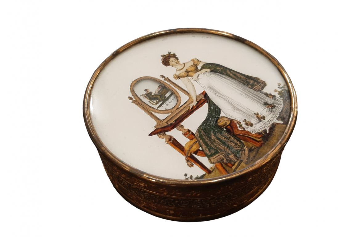 The mirror of Beauties or the story of Love, candy box circa 1825