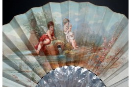 A love affair... Fan by L'Ecuyer circa 1890