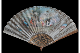 Teasing love, fan circa 1900