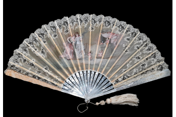 The theater of love, fan circa 1890