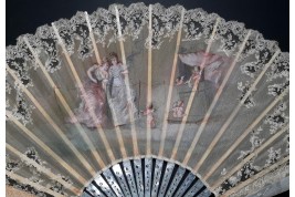 The theater of love, fan circa 1890