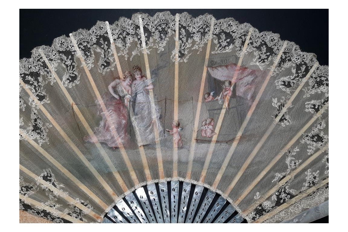 The theater of love, fan circa 1890