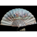 Flowering the bride-to-be, fan by Noujaret, late 19th century