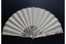 Flowering the bride-to-be, fan by Noujaret, late 19th century