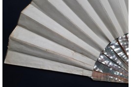 Flowering the bride-to-be, fan by Noujaret, late 19th century