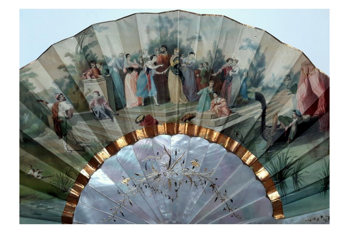 Souvenir of the Exposition Universelle of 1855, fan by Hervy and Alexandre