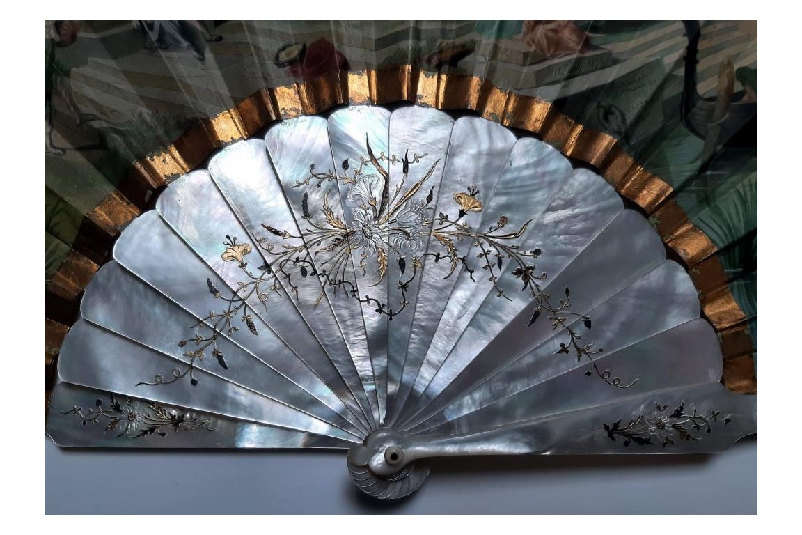 Souvenir of the Exposition Universelle of 1855, fan by Hervy and Alexandre