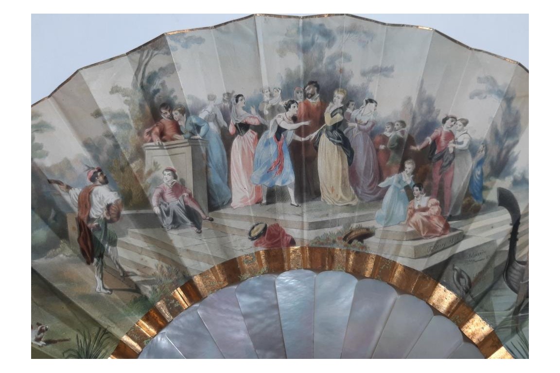 Souvenir of the Exposition Universelle of 1855, fan by Hervy and Alexandre