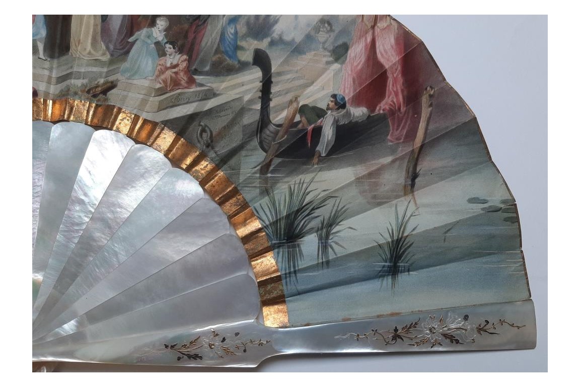 Souvenir of the Exposition Universelle of 1855, fan by Hervy and Alexandre