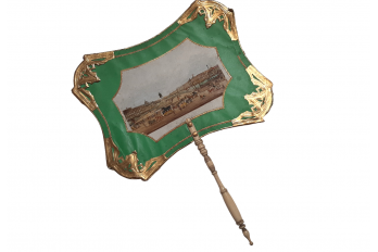 View of Paris from the Pont-Neuf, fixed fan circa 1830-40