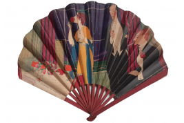 Parisian elegance. Fan by Paul Iribe for the Chateau de Madrid, 1912