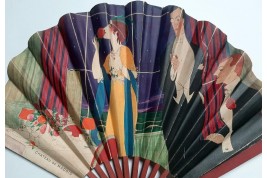 Parisian elegance. Fan by Paul Iribe for the Chateau de Madrid, 1912