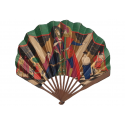 The masked ball at the Grands Magasins du Louvre, fan circa 1910-20