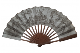 A la Paix, Paris department store. Second Empire telescopic fan