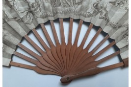 A la Paix, Paris department store. Second Empire telescopic fan