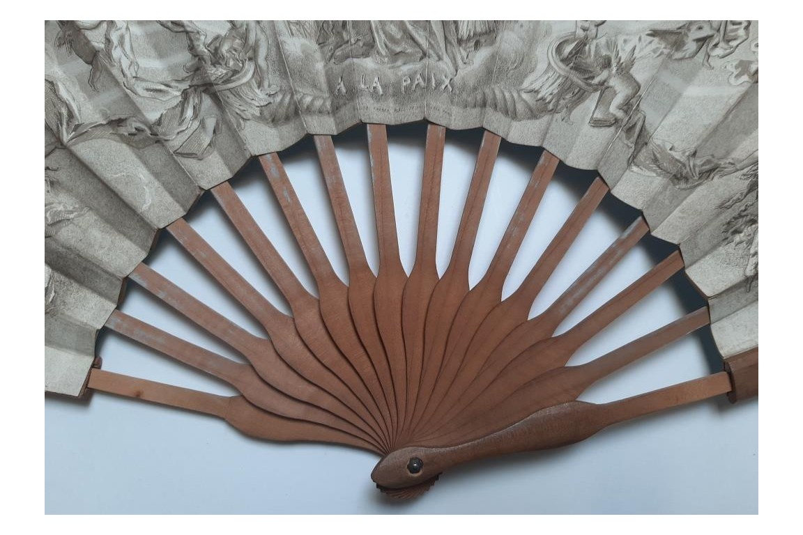 A la Paix, Paris department store. Second Empire telescopic fan