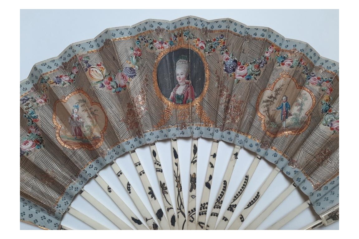 The Elegant Parisian, fan circa 1780