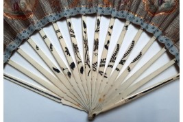 The Elegant Parisian, fan circa 1780