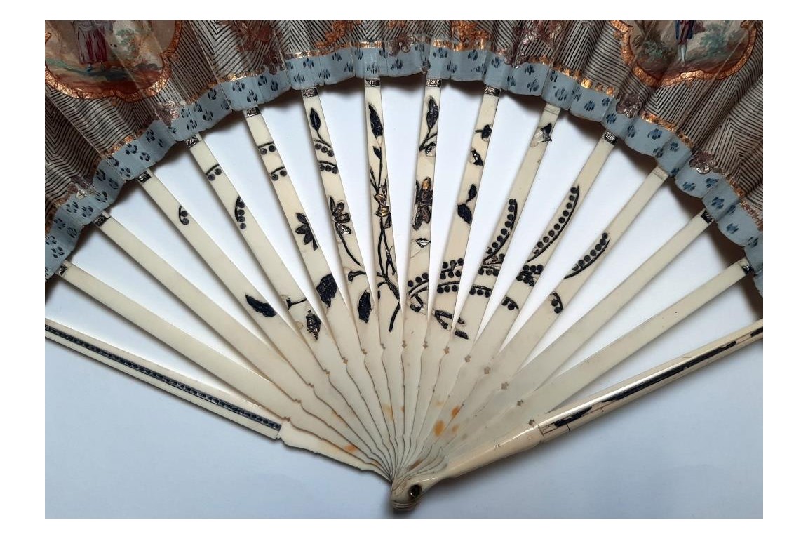 The Elegant Parisian, fan circa 1780