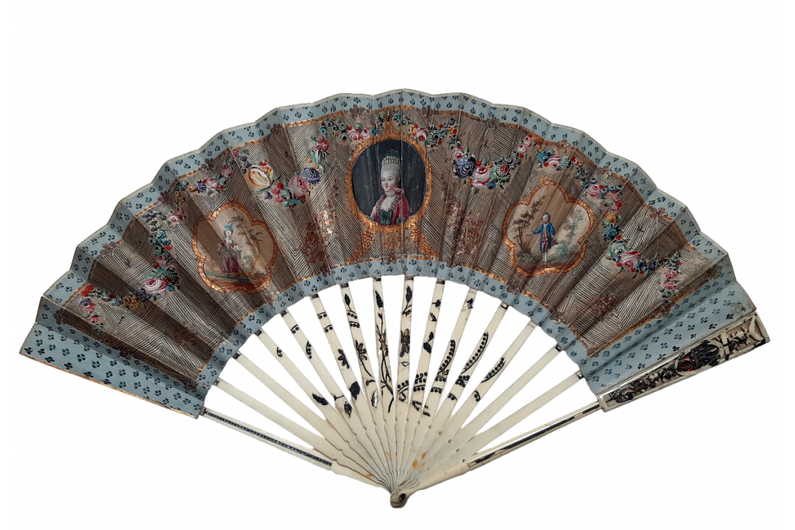 The Elegant Parisian, fan circa 1780