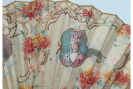 Duvelleroy célèbre la reine Marie-Antoinette, éventail vers 1900