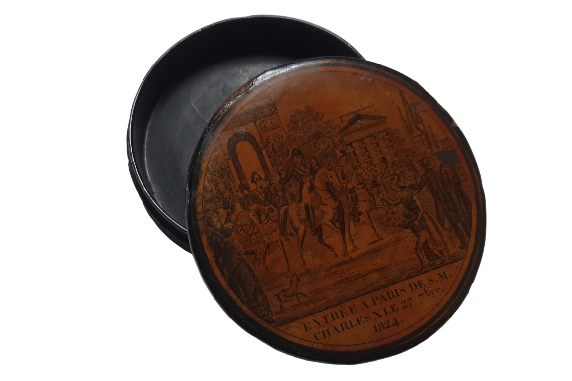 Charles X's entry into Paris, snuffbox souvenir of September 27, 1824