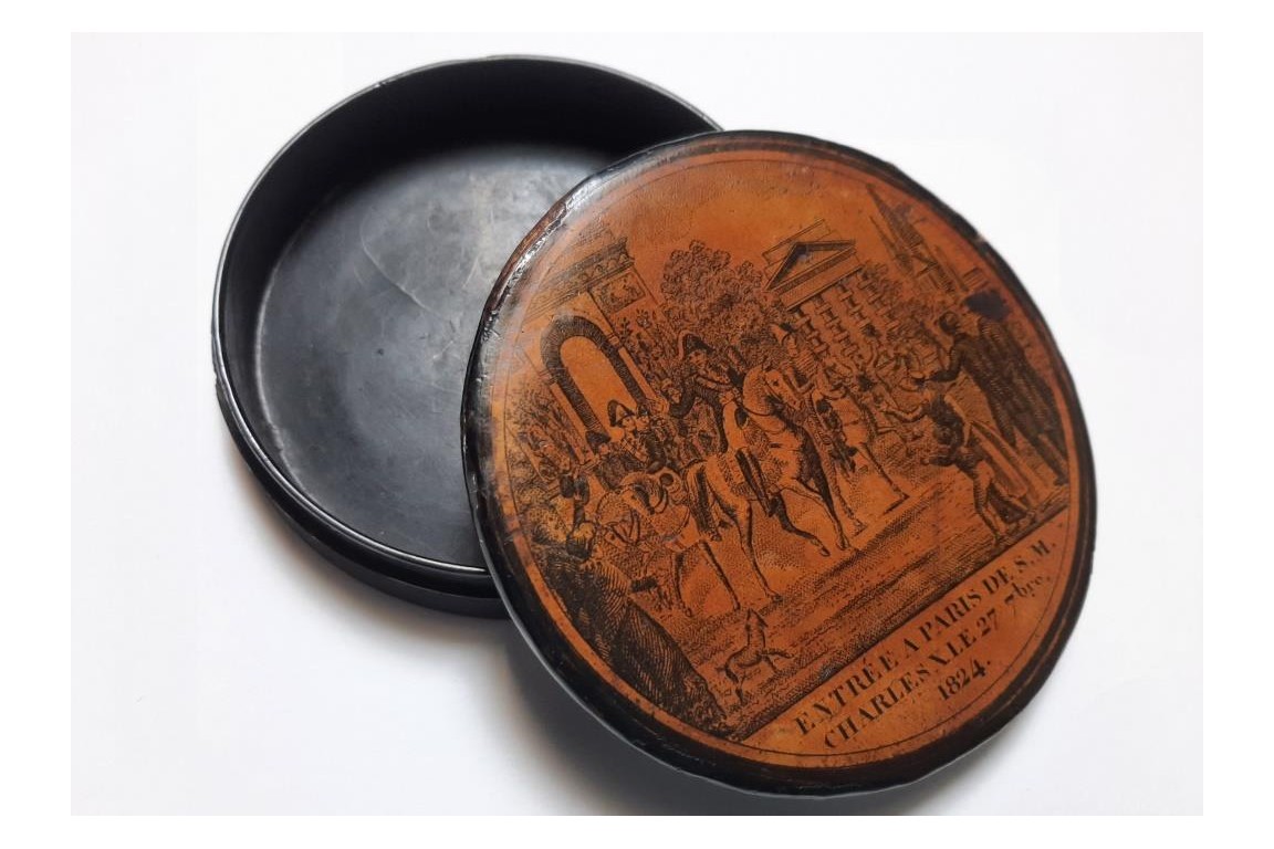 Charles X's entry into Paris, snuffbox souvenir of September 27, 1824