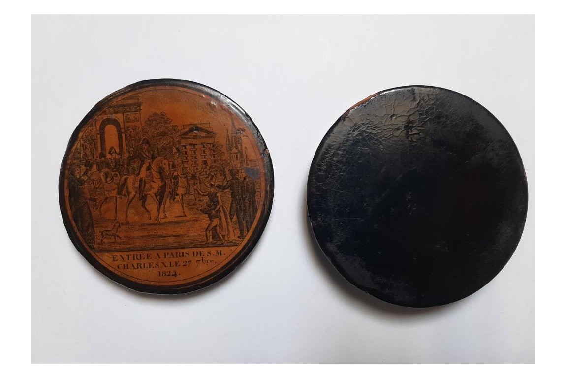 Charles X's entry into Paris, snuffbox souvenir of September 27, 1824