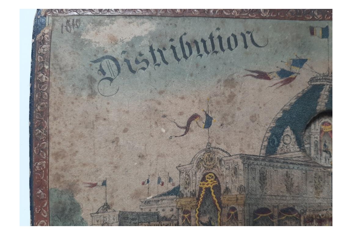 The Distribution of the Eagle Standards, March 10, 1852. Folding perspective view