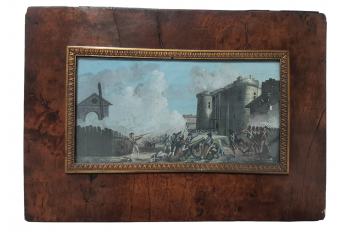 Storming of the Bastille on 1789, gouache by Vincent 19th century