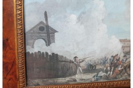 Prise de la Bastille le 4 juillet 1789, gouache de Vincent XIXème siècle