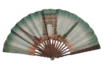 Paris in the glory of Napoleon,  fan circa 1830-40