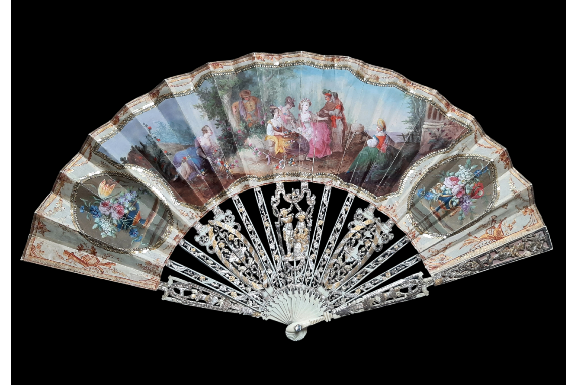 The Fortune Teller, fan circa 1780