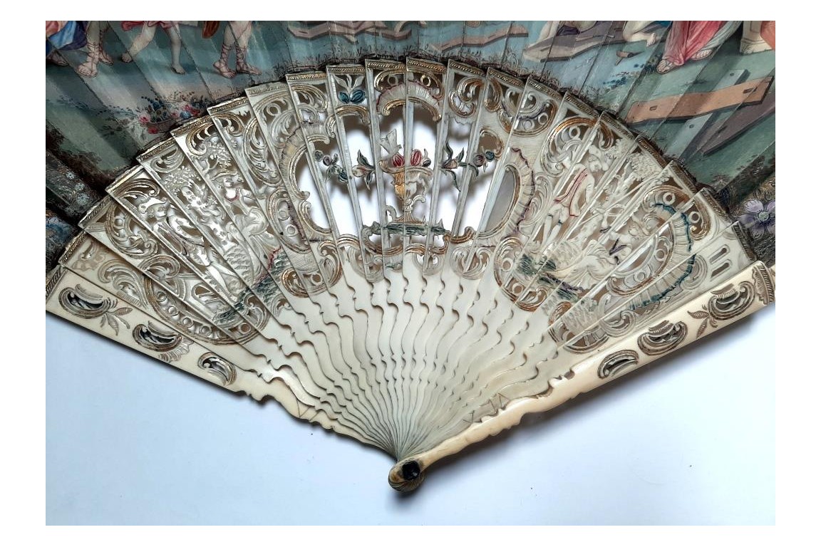 Let's go to island of sexual pleasure, fan circa 1750