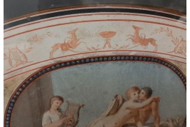 The pleasure of the body in Roman antiquity, Grand Tour fan leaf, late 18th century