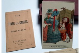 Lire l'avenir dans les cartes. La Sybille des Salons. Fin XIXème siècle