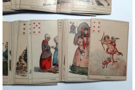 Reading the future in the cards. La Sybille des Salons. Late 19th century