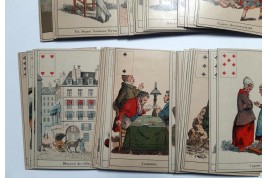 Reading the future in the cards. La Sybille des Salons. Late 19th century