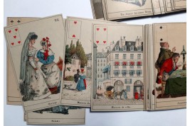 Reading the future in the cards. La Sybille des Salons. Late 19th century