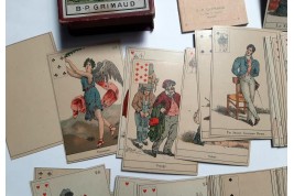 Lire l'avenir dans les cartes. La Sybille des Salons. Fin XIXème siècle