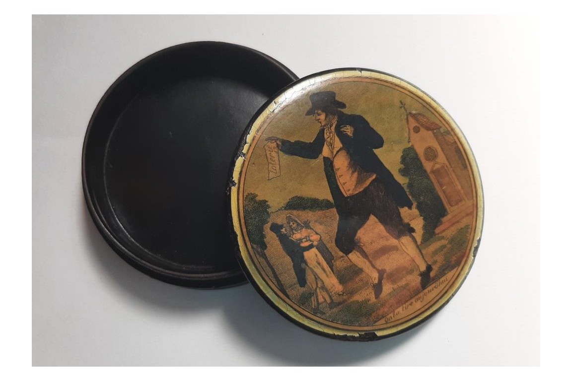 Sex lottery, erotic snuffbox, first half 19th century