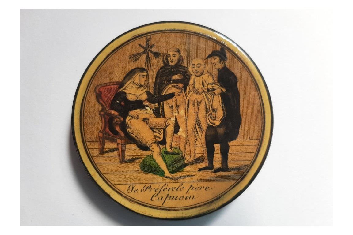 Sex lottery, erotic snuffbox, first half 19th century