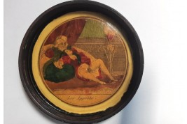 Sex lottery, erotic snuffbox, first half 19th century