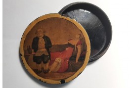 Seeing sex in the peep show, erotic snuffbox, 19th century