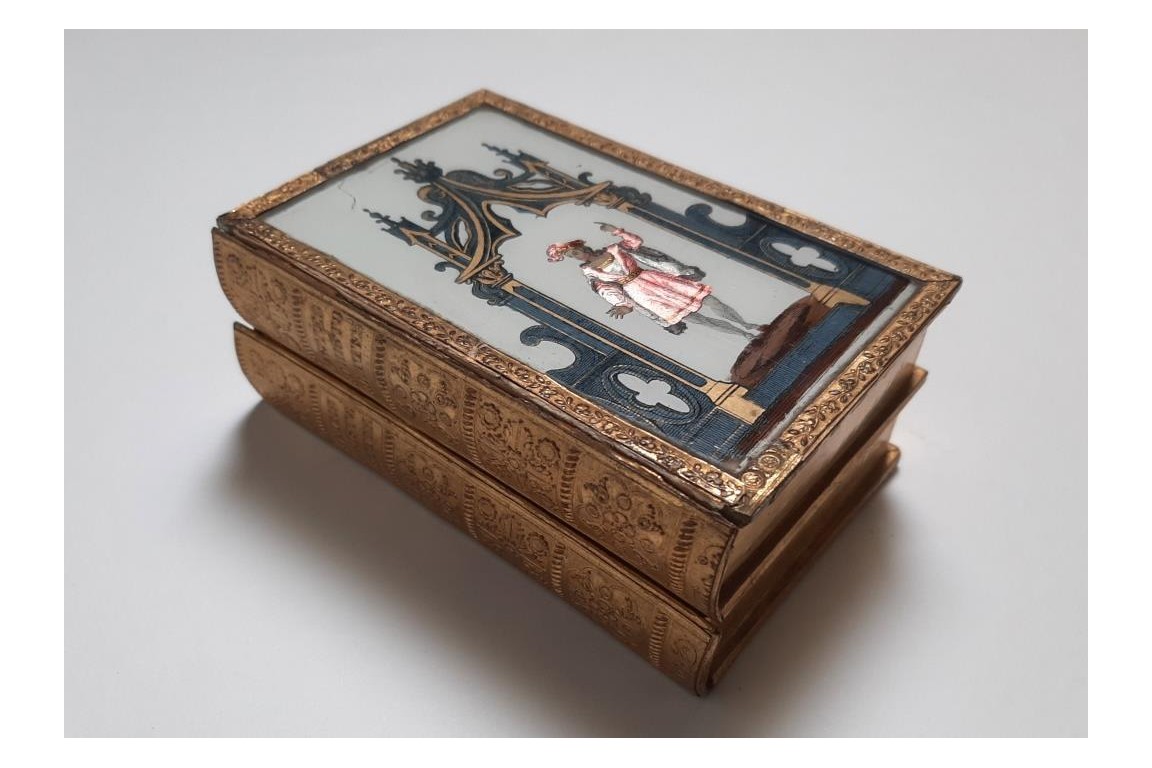 Candy book. Trompe l'oeil box, circa 1830-40