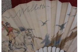 Throw away convention ! Giant fan by Willette, 1887