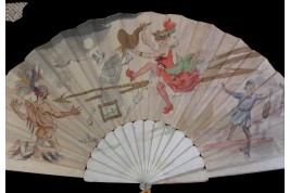 Throw away convention ! Giant fan by Willette, 1887