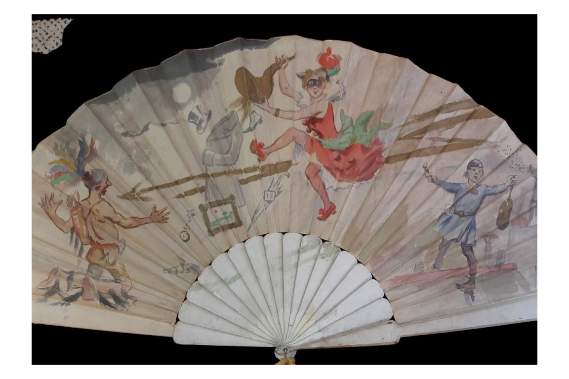 Throw away convention ! Giant fan by Willette, 1887