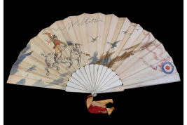 Throw away convention ! Giant fan by Willette, 1887