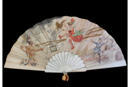 Throw away convention ! Giant fan by Willette, 1887